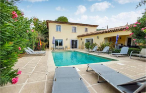 Nice home in Lorgues with WiFi, Private swimming pool and 4 Bedrooms